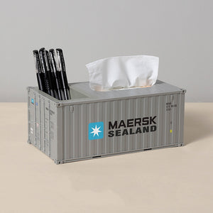 Shipping Container Pencil Holder Tissue Box